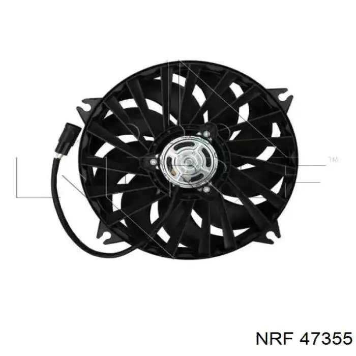 47355 NRF электровентилятор охлаждения в сборе (мотор+крыльчатка)