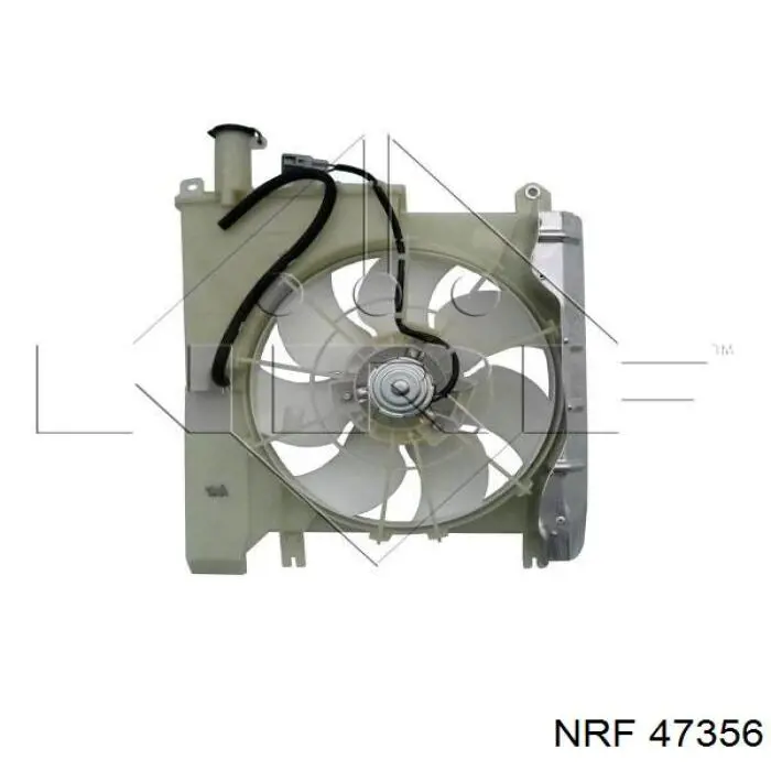 Difusor de radiador, ventilador de refrigeración, condensador del aire acondicionado, completo con motor y rodete 47356 NRF