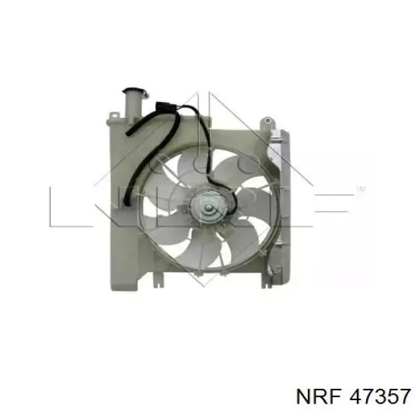 Диффузор радиатора охлаждения, в сборе с мотором и крыльчаткой на Citroen C1 I 