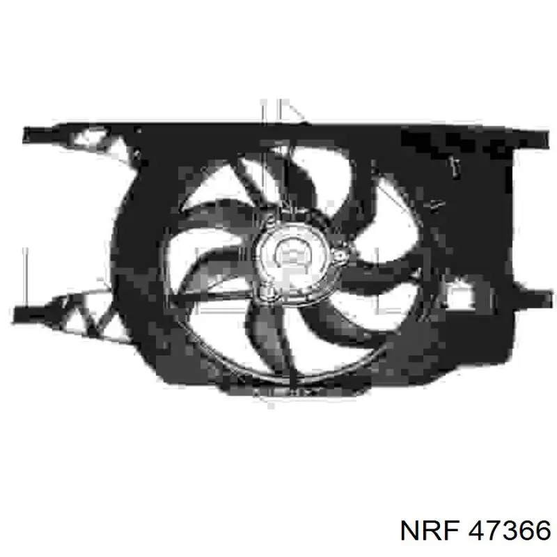 Difusor de radiador, ventilador de refrigeración, condensador del aire acondicionado, completo con motor y rodete 47366 NRF