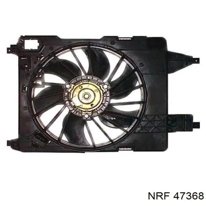 Difusor de radiador, ventilador de refrigeración, condensador del aire acondicionado, completo con motor y rodete 47368 NRF
