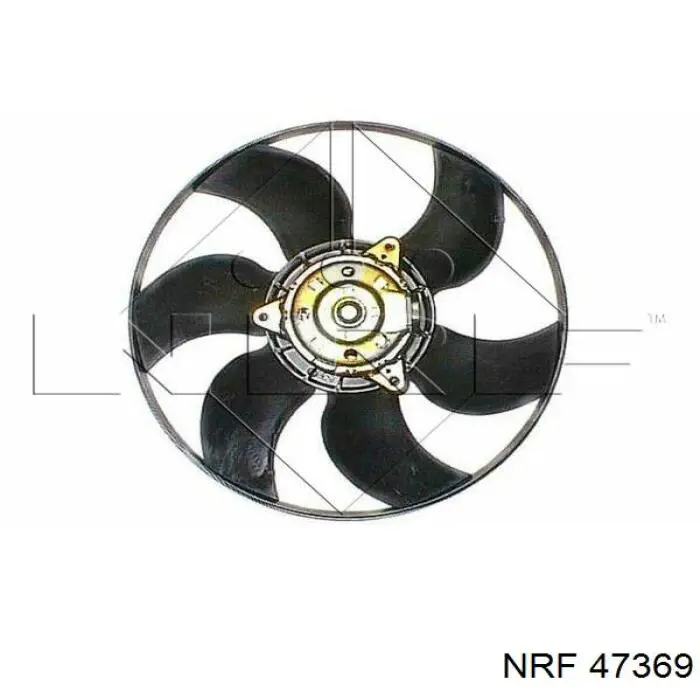 47369 NRF электровентилятор охлаждения в сборе (мотор+крыльчатка)