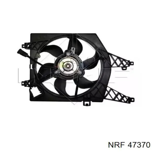 47370 NRF электровентилятор охлаждения в сборе (мотор+крыльчатка)
