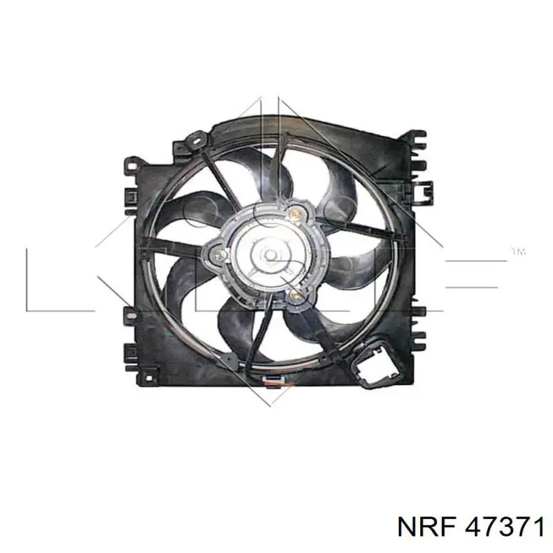 Difusor de radiador, ventilador de refrigeración, condensador del aire acondicionado, completo con motor y rodete 47371 NRF