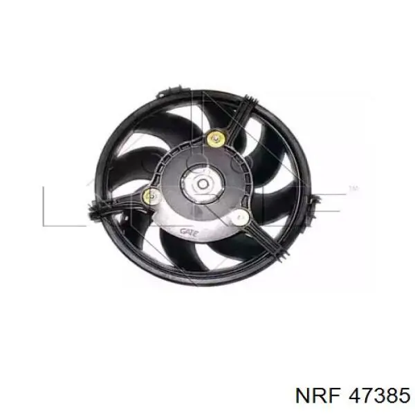 47385 NRF электровентилятор охлаждения в сборе (мотор+крыльчатка)
