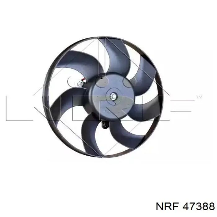 47388 NRF электровентилятор охлаждения в сборе (мотор+крыльчатка правый)