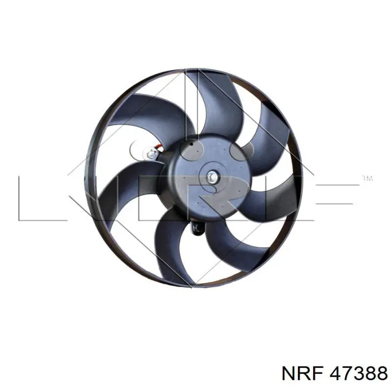 Ventilador (rodete +motor) refrigeración del motor con electromotor derecho 47388 NRF