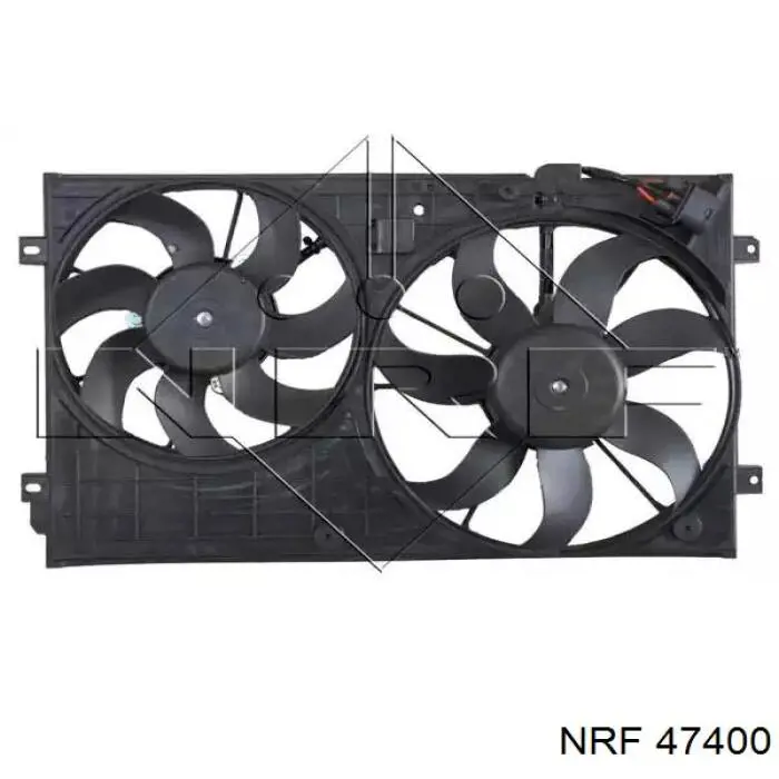 47400 NRF диффузор радиатора охлаждения, в сборе с мотором и крыльчаткой