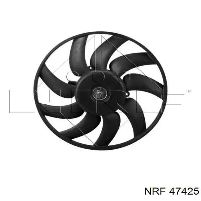47425 NRF электровентилятор охлаждения в сборе (мотор+крыльчатка правый)