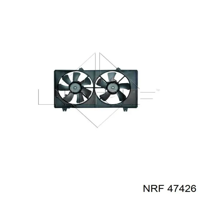 Диффузор радиатора охлаждения в сборе с мотором и крыльчаткой NRF 47426 цена, от 38.01 USD