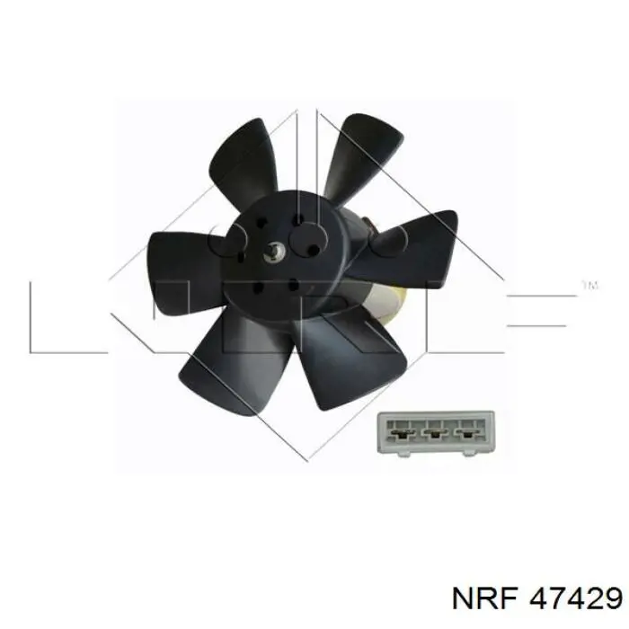 Ventilador (rodete +motor) refrigeración del motor con electromotor completo 47429 NRF