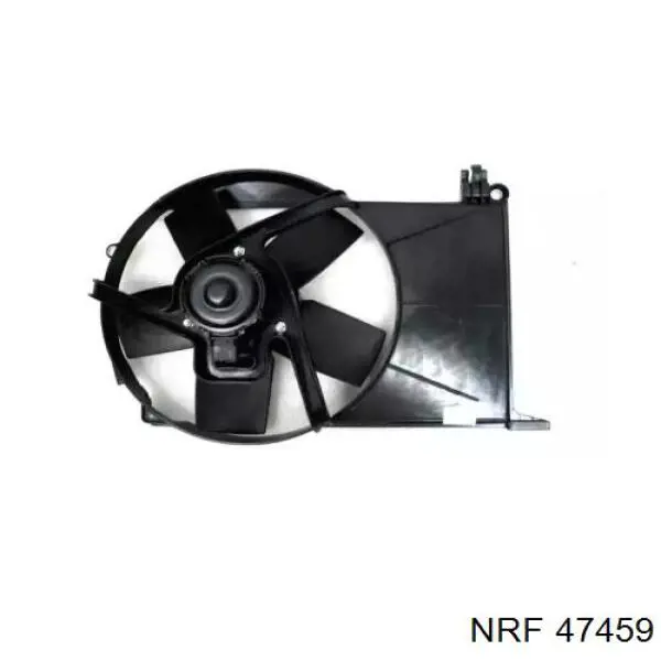 47459 NRF диффузор радиатора охлаждения, в сборе с мотором и крыльчаткой