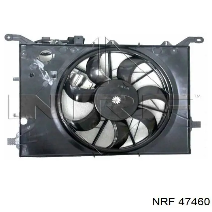 Difusor de radiador, ventilador de refrigeración, condensador del aire acondicionado, completo con motor y rodete 47460 NRF
