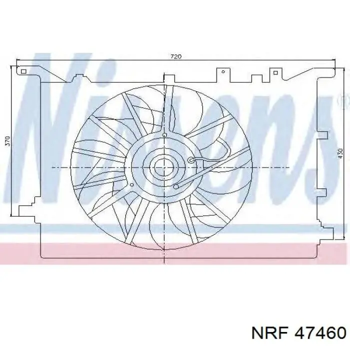 Купить D8V003TT Thermotec Диффузор вентилятора в сборе с мотором и крыльчаткой