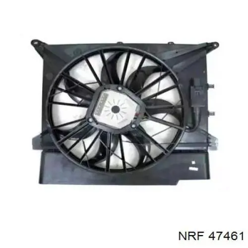 47461 NRF диффузор радиатора охлаждения, в сборе с мотором и крыльчаткой