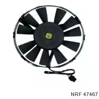 47467 NRF электровентилятор кондиционера в сборе (мотор+крыльчатка)