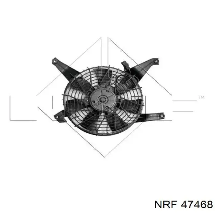 MR360801 China диффузор радиатора кондиционера, в сборе с крыльчаткой и мотором