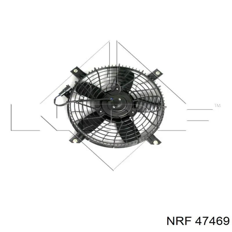 Difusor de radiador, aire acondicionado, completo con motor y rodete 47469 NRF