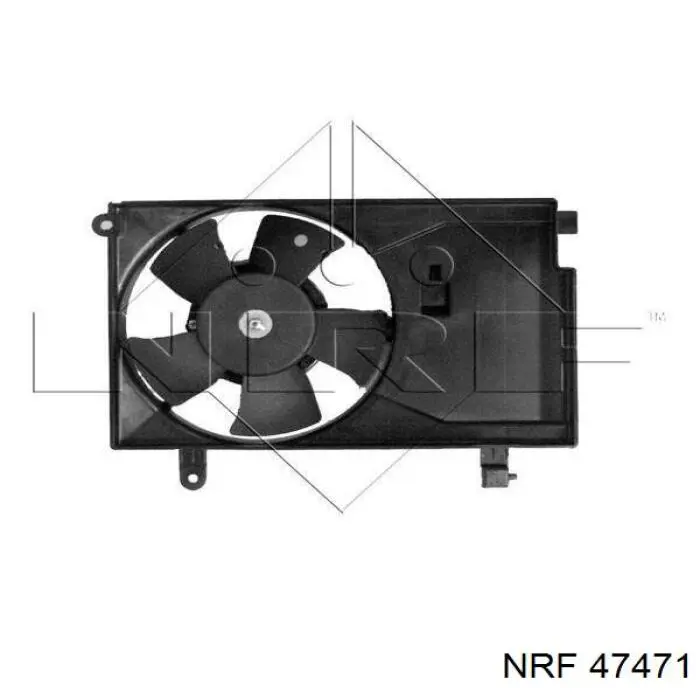 Difusor de radiador, ventilador de refrigeración, condensador del aire acondicionado, completo con motor y rodete 47471 NRF