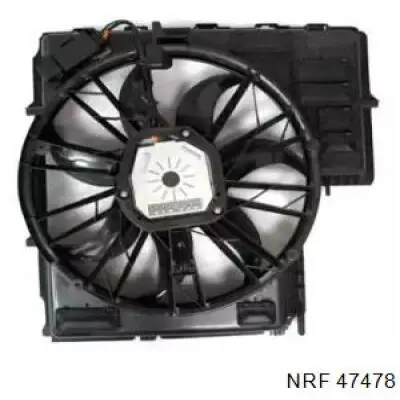 Difusor de radiador, ventilador de refrigeración, condensador del aire acondicionado, completo con motor y rodete 47478 NRF