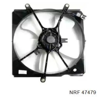 47479 NRF диффузор радиатора охлаждения, в сборе с мотором и крыльчаткой