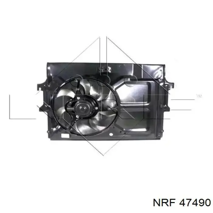 7156962 Ford диффузор радиатора охлаждения, в сборе с мотором и крыльчаткой