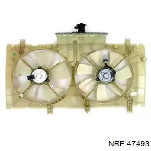 47493 NRF диффузор радиатора охлаждения, в сборе с мотором и крыльчаткой