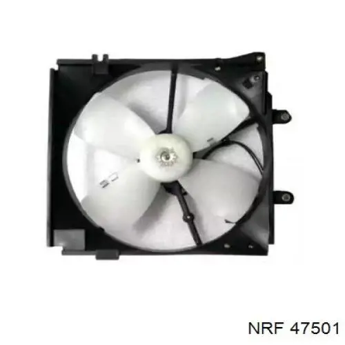 Difusor de radiador, ventilador de refrigeración, condensador del aire acondicionado, completo con motor y rodete 47501 NRF