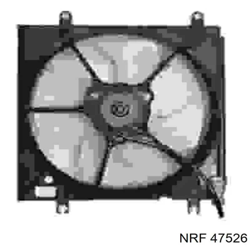 Диффузор радиатора охлаждения, в сборе с мотором и крыльчаткой NRF 47526