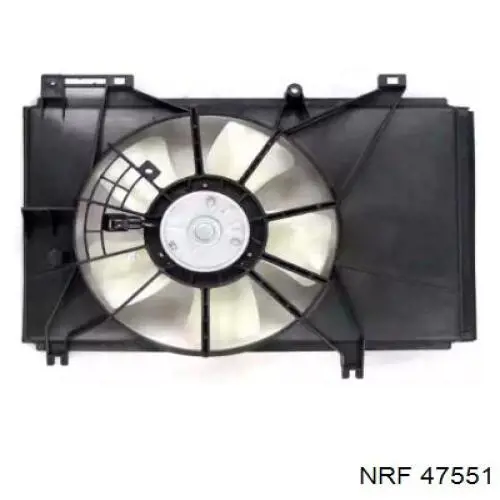 Difusor de radiador, ventilador de refrigeración, condensador del aire acondicionado, completo con motor y rodete 47551 NRF