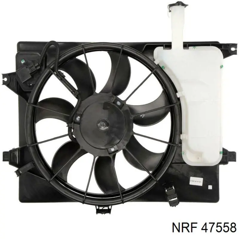 Difusor de radiador, ventilador de refrigeración, condensador del aire acondicionado, completo con motor y rodete 47558 NRF
