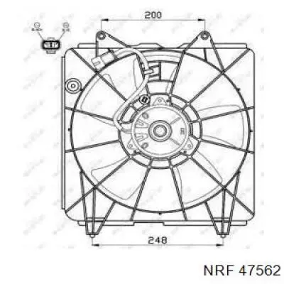 Мотор вентилятора системы охлаждения NRF 47562