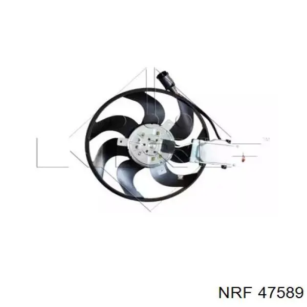 47589 NRF ventilador elétrico de esfriamento montado (motor + roda de aletas esquerdo)
