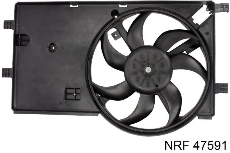 Ventilador (rodete +motor) refrigeración del motor con electromotor completo 47591 NRF