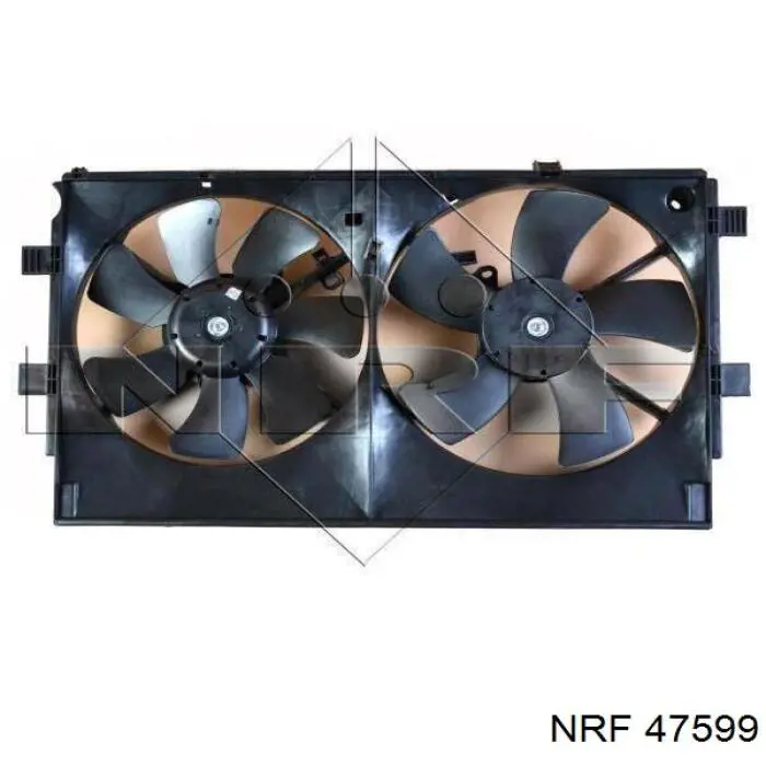 48W224 FPS диффузор радиатора охлаждения, в сборе с мотором и крыльчаткой