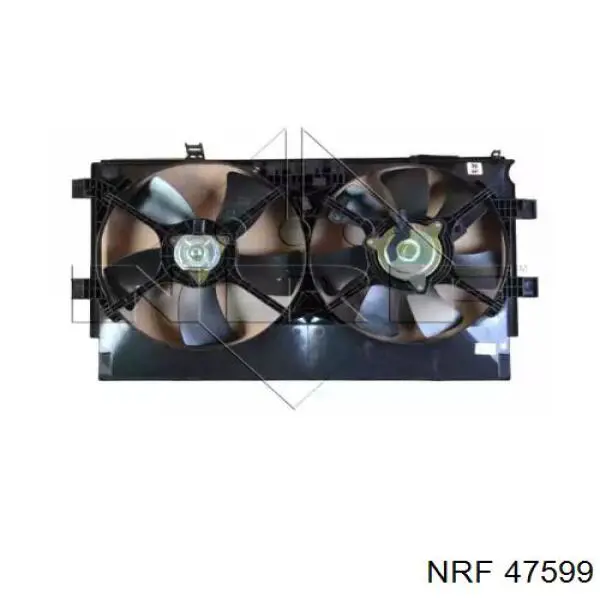 Difusor de radiador, ventilador de refrigeración, condensador del aire acondicionado, completo con motor y rodete 47599 NRF