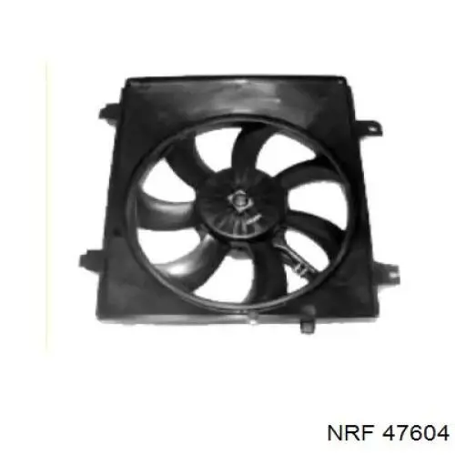 47604 NRF диффузор радиатора охлаждения, в сборе с мотором и крыльчаткой