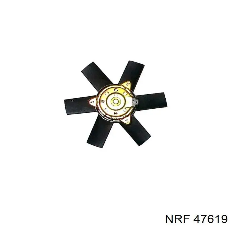 47619 NRF электровентилятор охлаждения в сборе (мотор+крыльчатка)