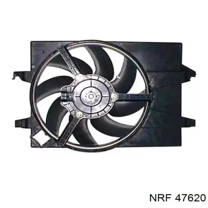 47620 NRF диффузор радиатора охлаждения, в сборе с мотором и крыльчаткой