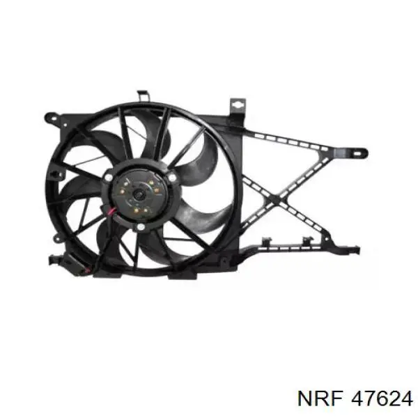 47624 NRF электровентилятор охлаждения в сборе (мотор+крыльчатка)