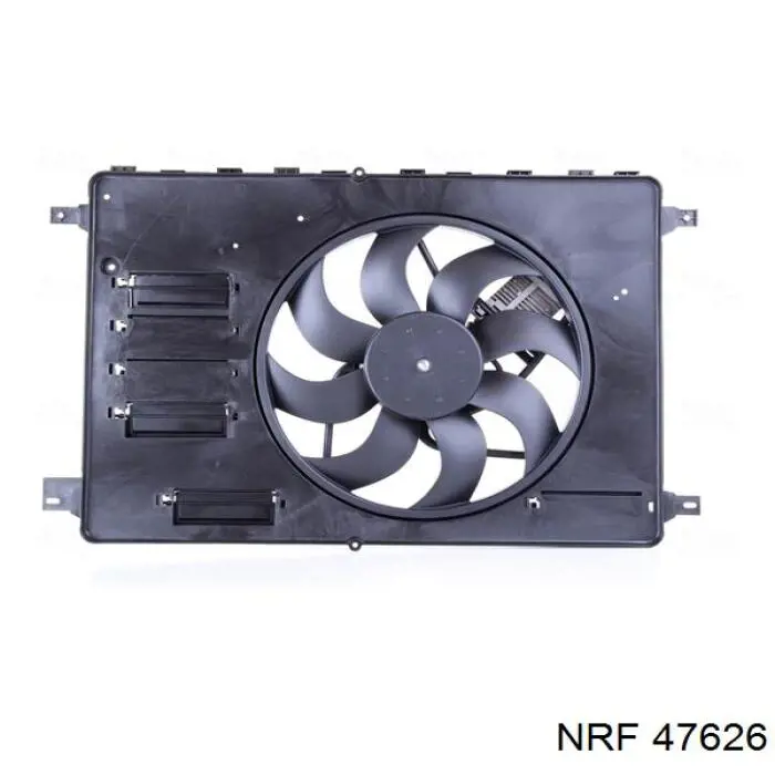 47626 NRF диффузор радиатора охлаждения, в сборе с мотором и крыльчаткой