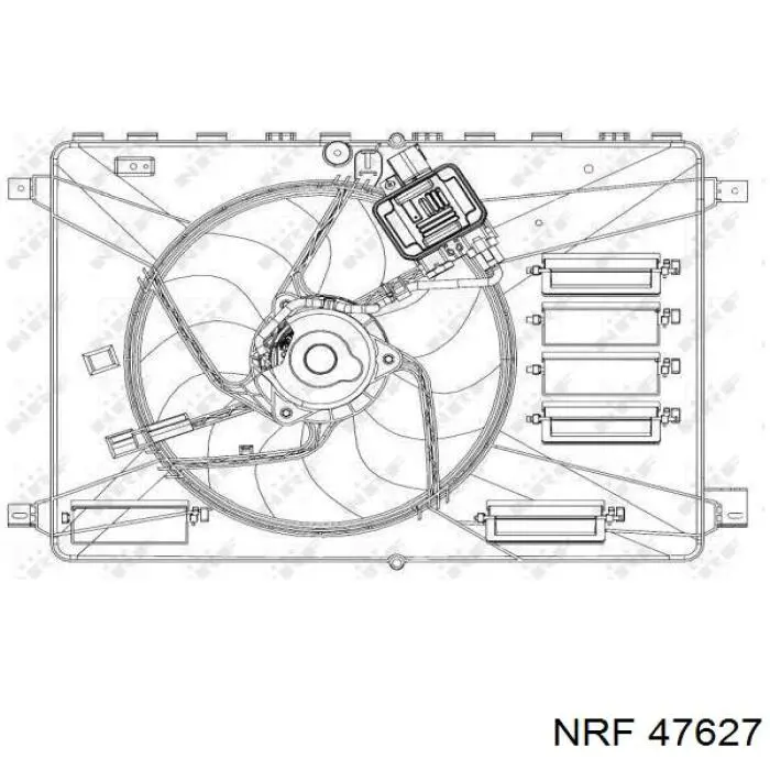 Электровентилятор охлаждения 47627 NRF