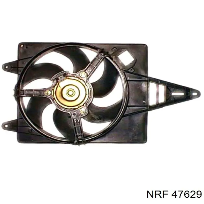 Диффузор радиатора охлаждения, в сборе с мотором и крыльчаткой на Fiat Tipo 160