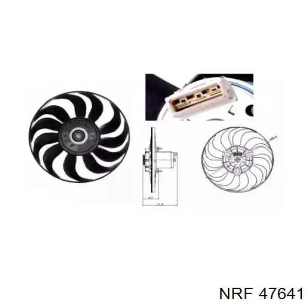 Мотор вентилятора системы охлаждения NRF 47641