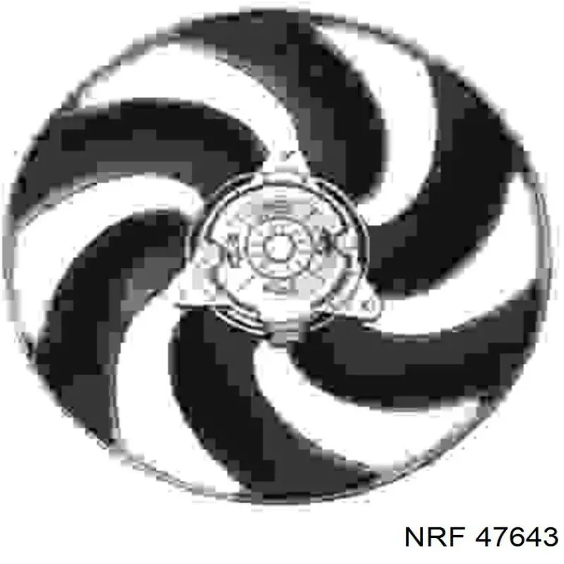 Ventilador (rodete +motor) refrigeración del motor con electromotor derecho 47643 NRF