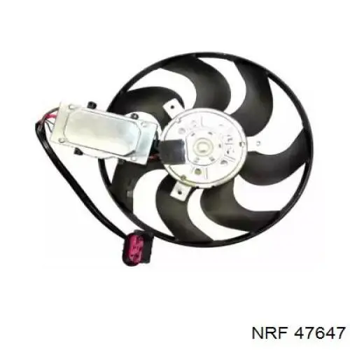 Электровентилятор охлаждения в сборе (мотор+крыльчатка) левый NRF 47647