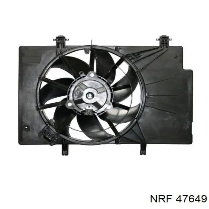 Диффузор радиатора охлаждения, в сборе с мотором и крыльчаткой на Ford Fiesta VI 