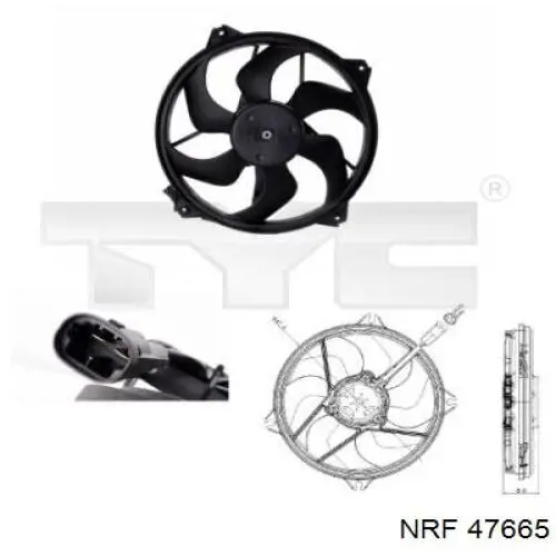 Электровентилятор охлаждения в сборе Mahle Original CFF288000P цена, от 61.59 USD