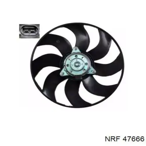 Ventilador (rodete +motor) refrigeración del motor con electromotor completo 47666 NRF