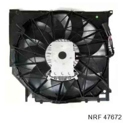 Диффузор вентилятора в сборе с мотором и крыльчаткой 47672 NRF